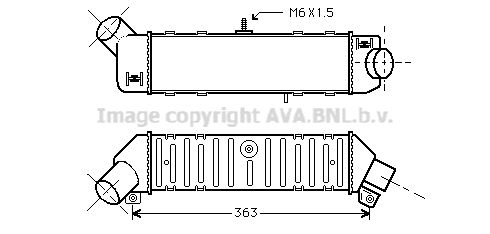 AVA QUALITY COOLING Интеркулер VW4162